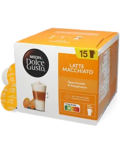 Nescaf&Atilde;&copy; Latte Macchiato Big Pack package and capsule for Dolce Gusto