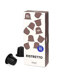 Kaffekapslen Ristretto package and capsule for Nespresso&Acirc;&reg;