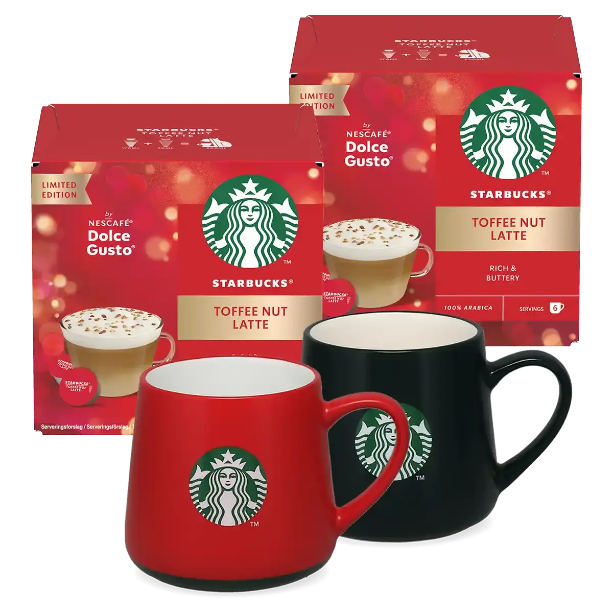 Balíček Toffee Nut Latte + 2 hrnky